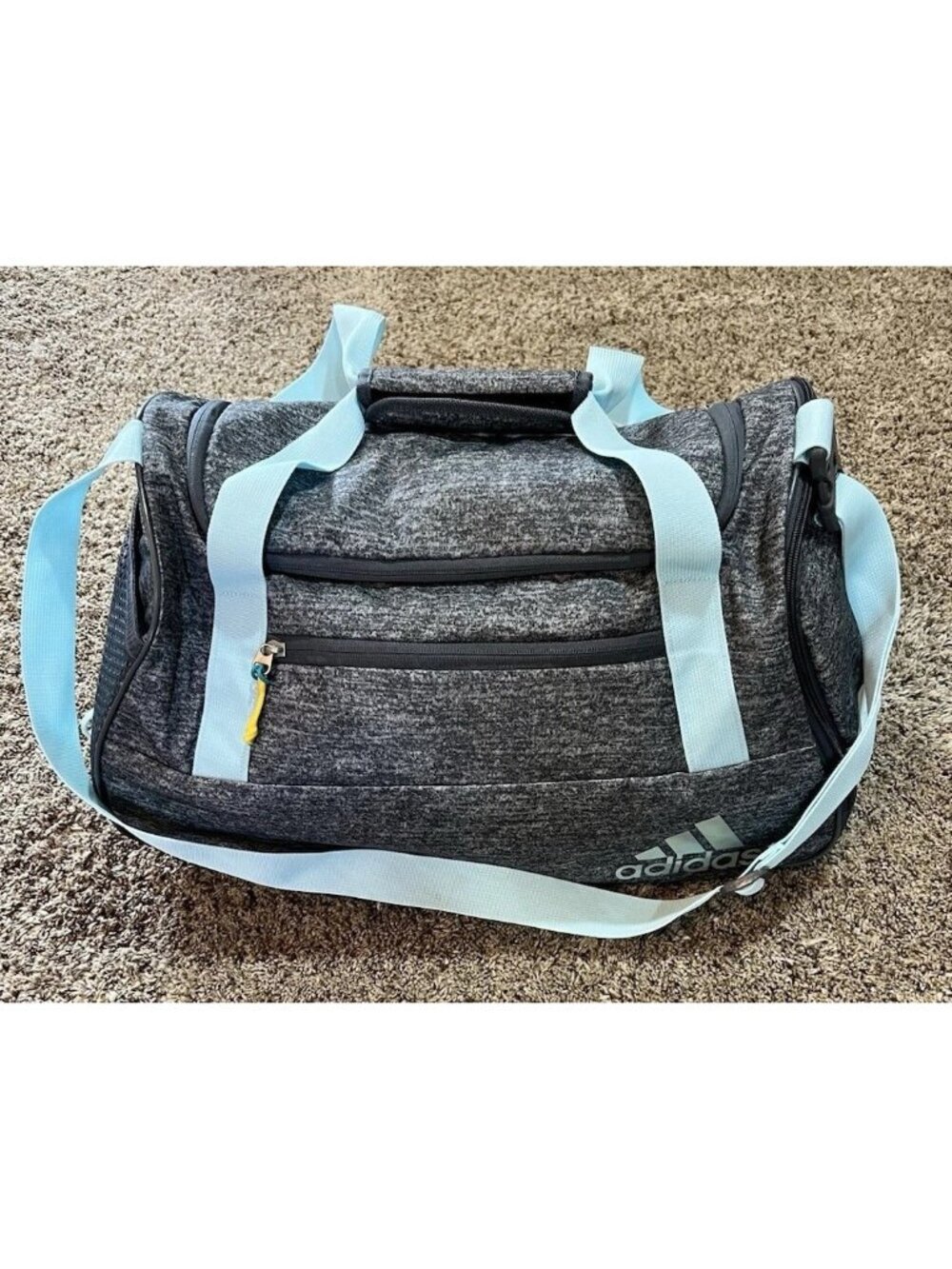 Adidas Squad III Grey/Teal Duffel Bag ~ Jersey
